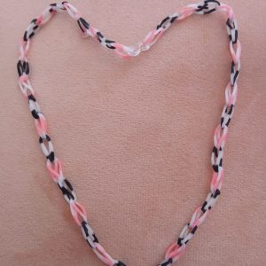 Loom keting roze zebra